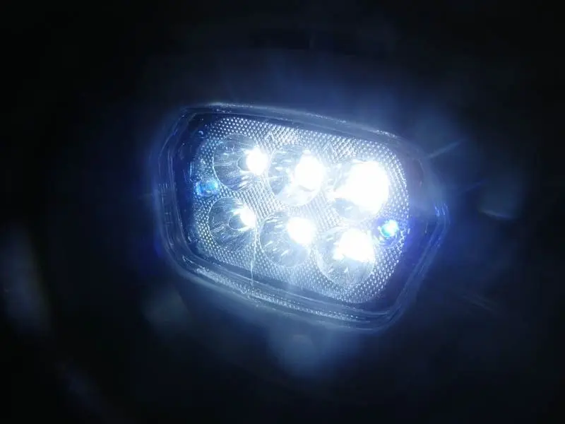 18 Вт мотоцикл белый эндуро фара обтекатель с лампочкой Dirt Bike мотокросса налобный