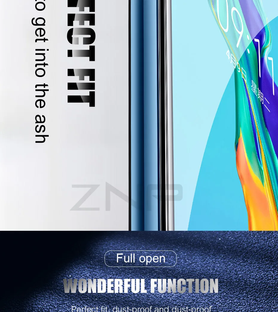 Защитное стекло ZNP 25D с закругленными краями для huawei P30 P20 Pro Lite, закаленное защитное стекло для Honor 9 Lite 10