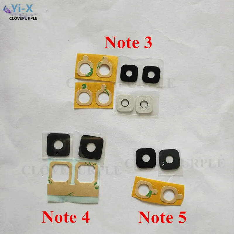 10PCS/Lot Rear Back Camera Glass Lens for Samsung Galaxy Note 3 N900/ 4 N910/ 5 N920 Replacement Repair Parts | Мобильные телефоны