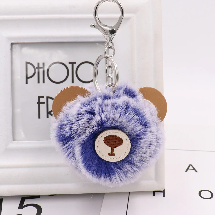 Новинка миниатюрный плюшевый брелок с милым медвежьим меховым шариком милые