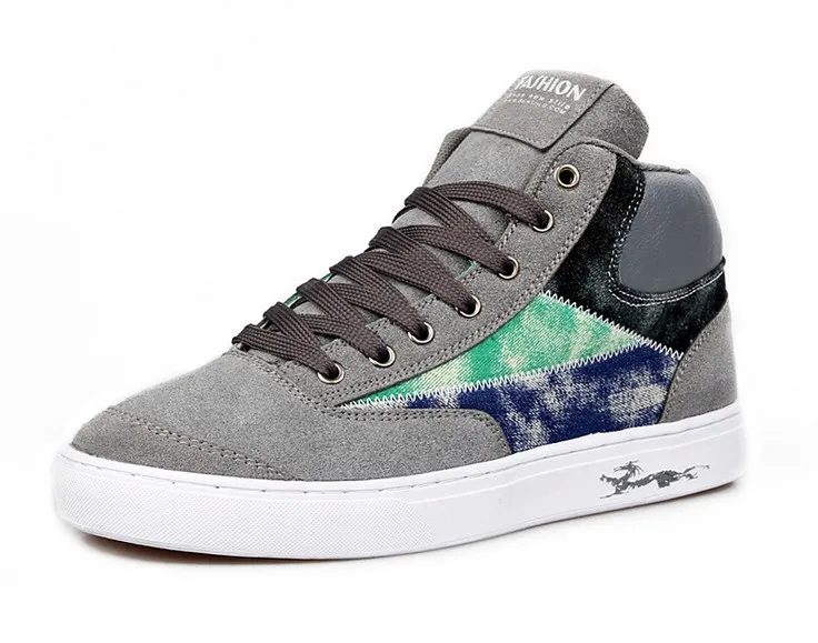 High quality guarantee the suede breathable tide korean shoes high top lovers wholesale and retail | Обувь