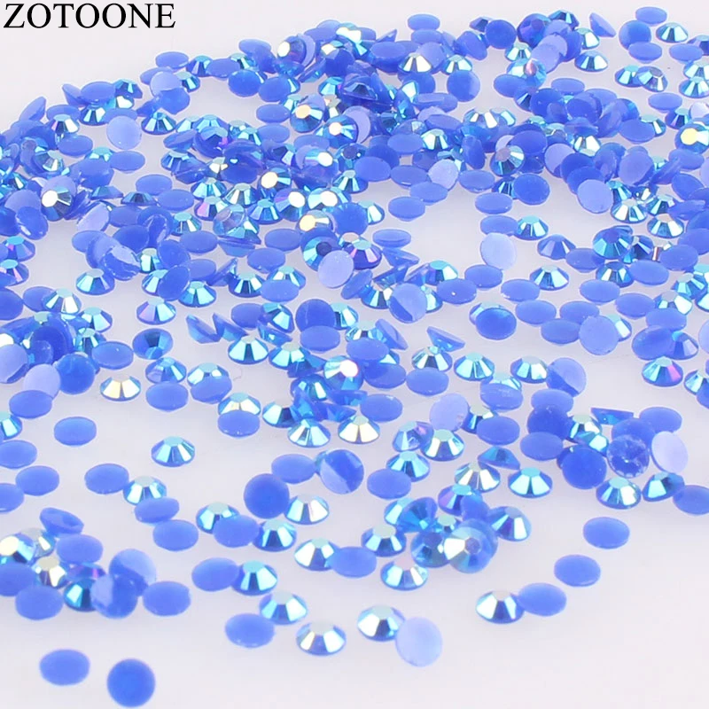 AB Blue ZOTOONE 1000 шт./лот Стразы мм 3-5 мм синие кристаллы AB Камни не исправление назад железо на украшения для ногтей для одежды Shose C - Цвет: AB Blue