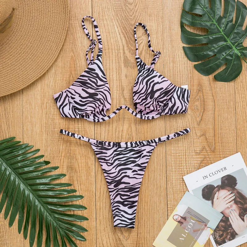 Женский купальник Bikinx желтый с пуш-апом бикини высокой посадкой 2019 | Женская