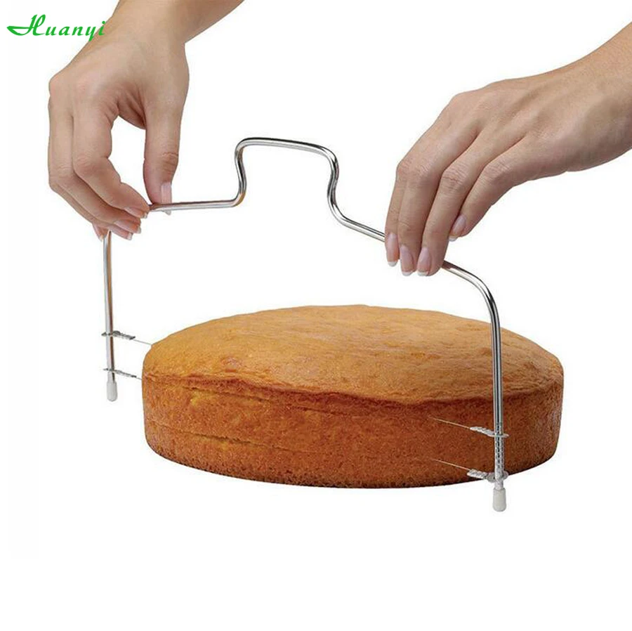 1 шт. Регулируемая проволока из нержавеющей стали резак для торта слайсер