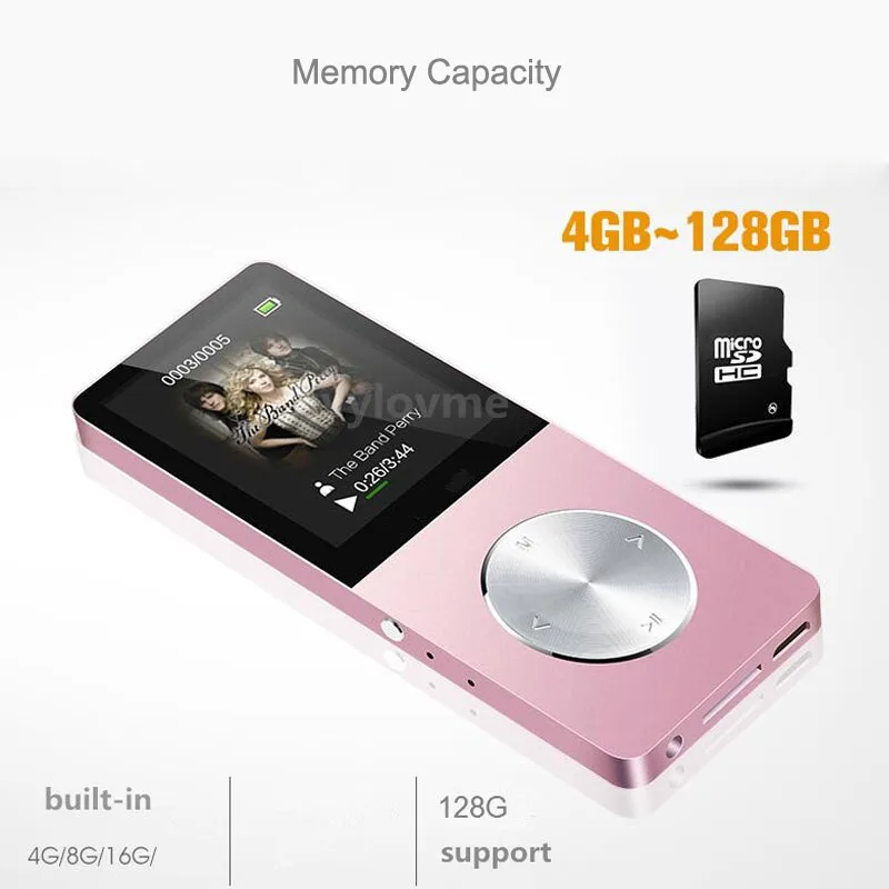Нико Портативные Hi Fi плееры металла MP3 плеер 16 ГБ 8 4 Mini USB с 30 часов воспроизведения