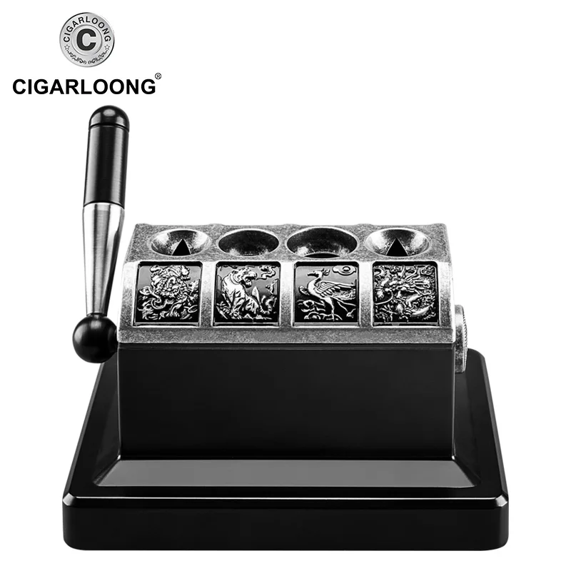 CIGARLOONG сигары резак сигара ножницы стол манжеты Patisserie 4 отверстия v-сигары нож роскошный Настольный гильотина CC-134