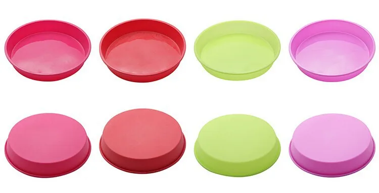 1Pcs Round Silicone Pizza Pan for Baking Wedding Cake Pie Bread Loaf Microwave Oven |