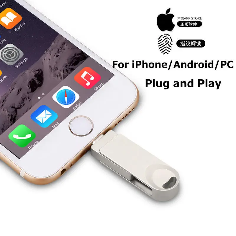 Металлический USB-флеш-накопитель 3 в 1 OTG флеш-накопитель 0 Usb-флеш-накопитель 128 ГБ