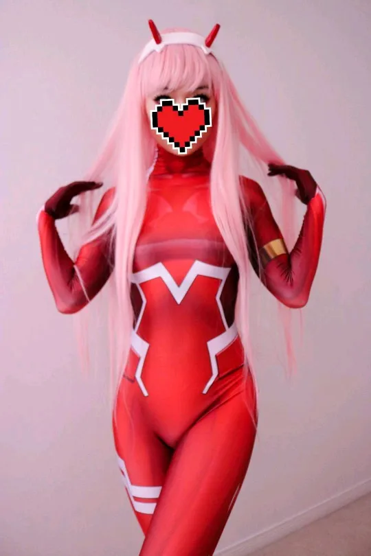 Костюм для косплея голубой красный Zero Two 002 Ichigo Ikuno Oro kokmiku| |
