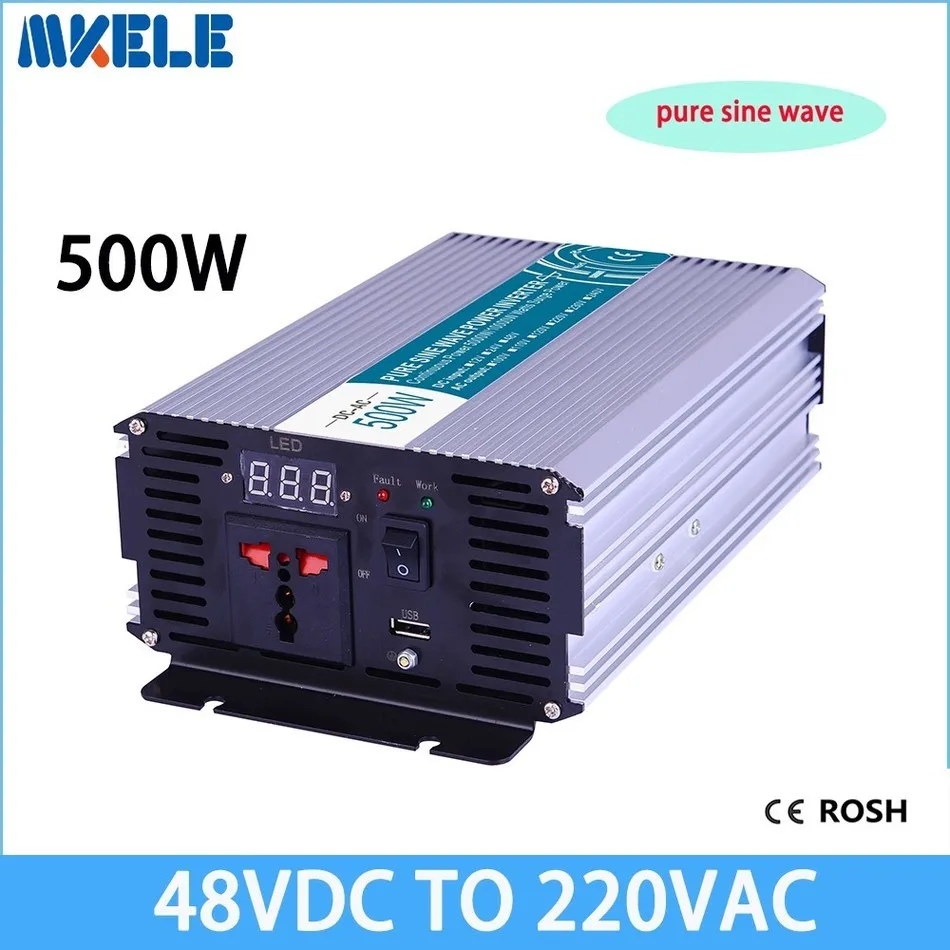 

500W 48V Dc To 220v Ac Pure Sine Wave Power Inverter,inversor,voltage Converter,solar Inverter MKP500-482