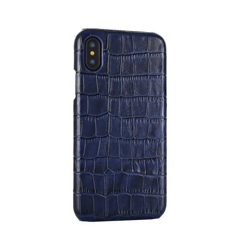 dark blue Чехол из натуральной кожи для Iphone XS Max, чехол, задняя крышка, модный защитный чехол для Iphone X XS, чехол для Max XR, корпус - Цвет: dark blue