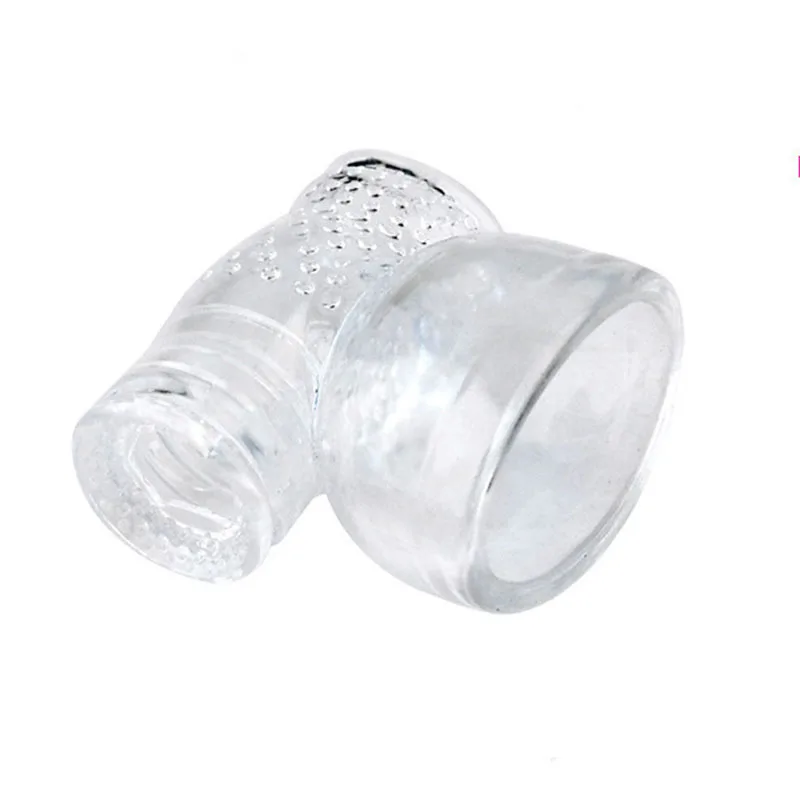 Transparent Big AV Wand Headgear Vibrators Caps For Male Sex Toys Magic Head Accessories Body Massage Adult Products | Красота и