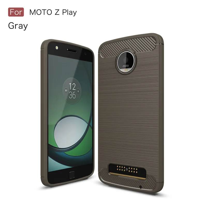 Тонкий чехол из углеродного волокна для Motorola Moto Z Play XT1635, чехол для Motorola Moto G5 G5S G6 Plus G7 Play E4 E5
