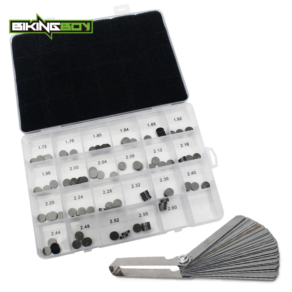 BIKINGBOY 8.9mm 1.72 - 2.60 Valve Shim 32 Blade Feeler Gauge for KTM 250 350 450 505 SX-F EXC XC-F SX SMR Freeride 13 14 | Автомобили и