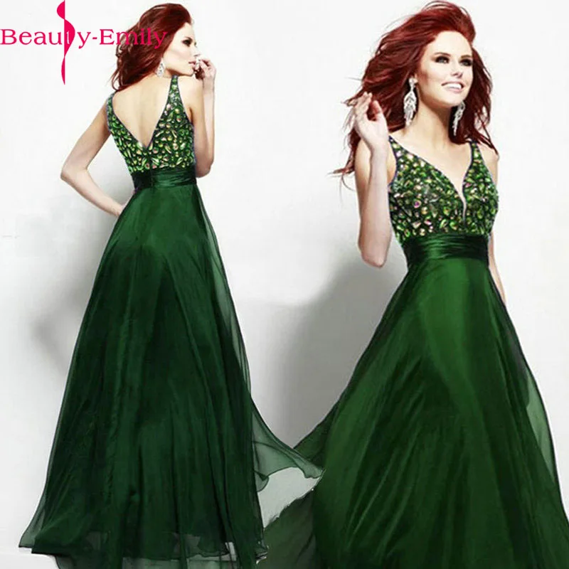 Сексуальные платья выпускного вечера блестками Глубокий V шеи вечерние легкого