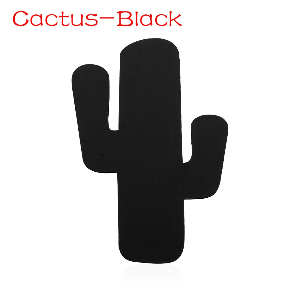 Cactus Black 3 стиля в скандинавском стиле самоклеющиеся настенные вешалки для одежды крючки для хранения деревянные листья кактуса вешалка для одежды украшение комнаты - Цвет: Cactus Black