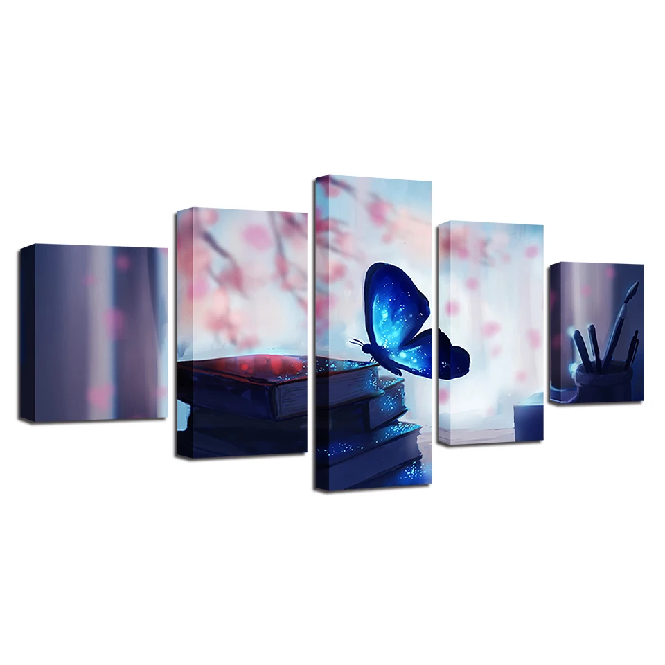 HD печать на стену холст постеры домашний декор рамки фотографии красивые синие