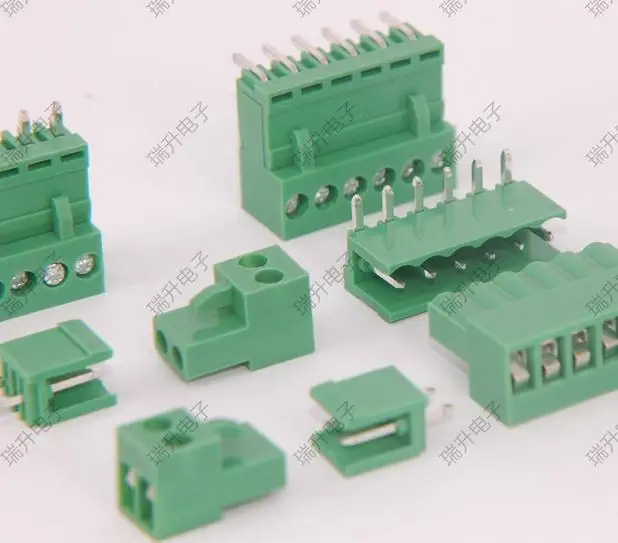 Бесплатная доставка штекеры PCB клеммы HT396K HT396K-3.96 2Pin / 3Pin 4Pin 5pin/6pin зеленая прямая