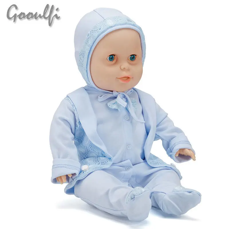 Gooulfi Baby Boy Romper 3-6 Months Cotton Christening Sets Long Sleeve With Hat Gentelman Formal New Born Fall Jumpsuit Footie |