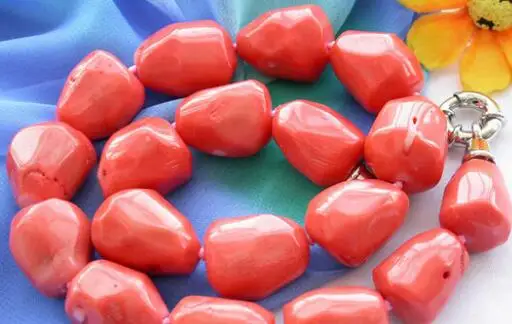 25 мм массивная розовая Коралловая бусина ожерелье | Украшения и аксессуары