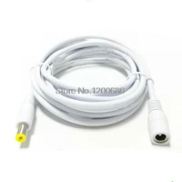 0 5mm2 power cord white 20awg 3m 12v white dc extension cable 5 5x2 1 male to female wire harness monitoring router available