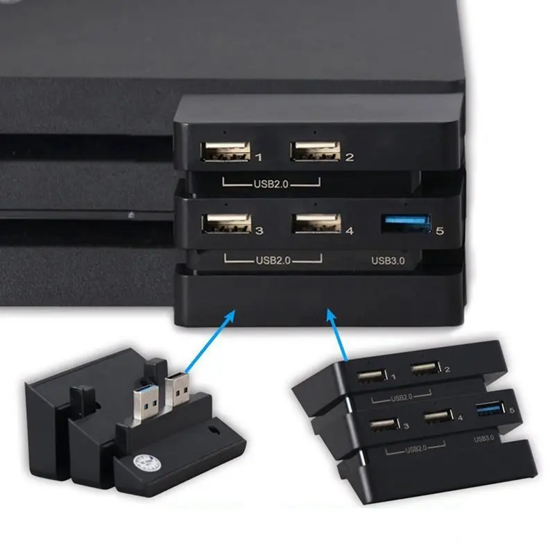 Вентилятор охлаждения и 5 портов высокоскоростной usb-хаб для sony Playstation 4 Pro PS4 PRO