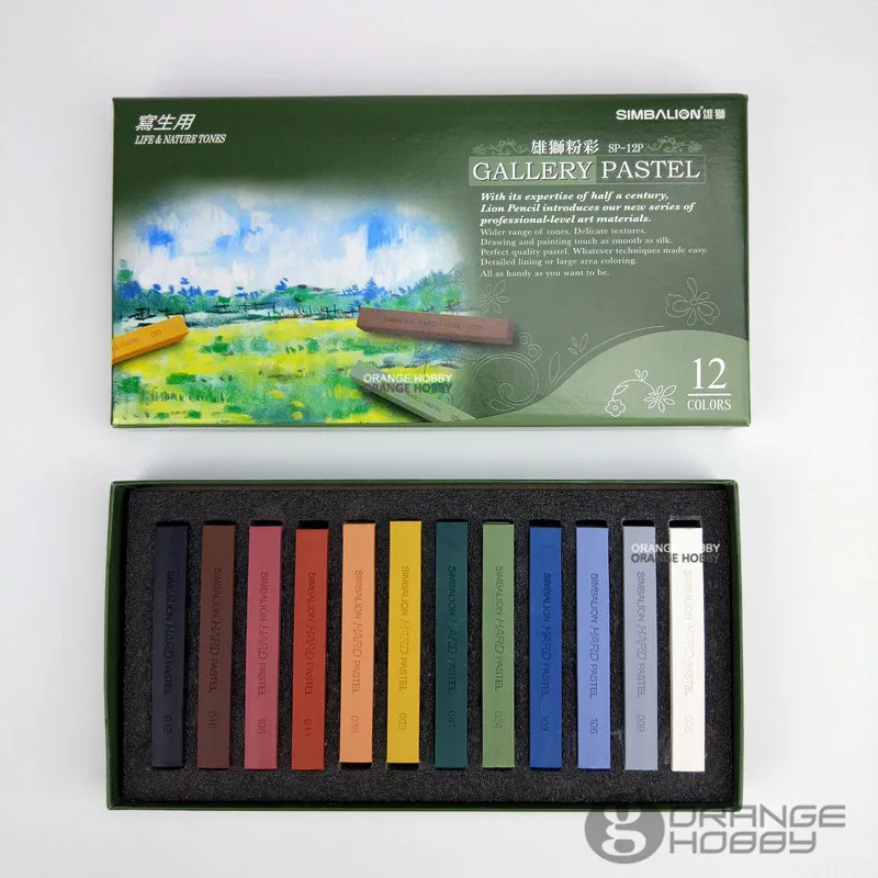 Simbalion SP12P Gallery Pastel 12 цветов для жизни и природных тонов моделирование хобби краска