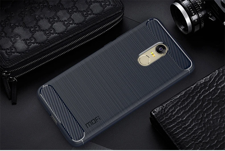 Mofi чехол для телефона для Xiaomi Redmi Note 4 чехол ультра тонкий углеродное волокно Мягкая силиконовая задняя накладка из ТПУ чехол Redmi Note 4X