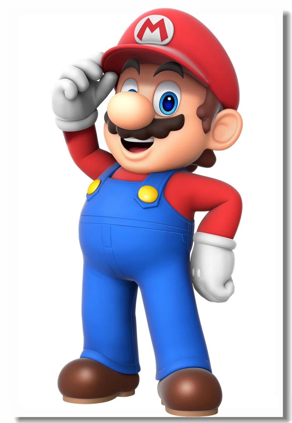 Пользовательские холст настенные картины Super Mario Bros постер Супер Марио Настенная