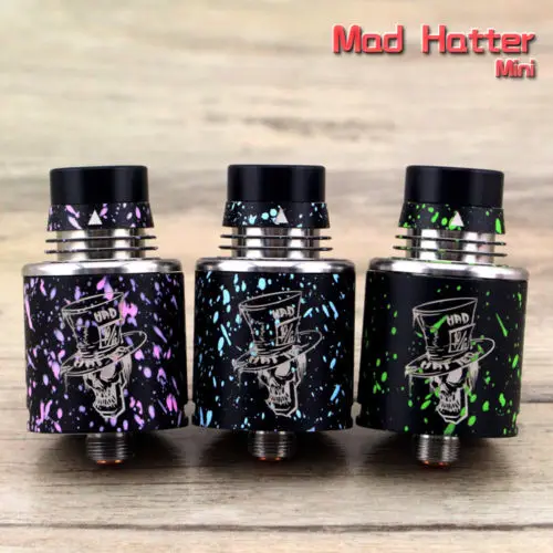 Original Advken Mad Hatter Mini RDA rebuildable atomizer tank Zombie /Splatter fast shipping fit mech mod electronic cigarrate |