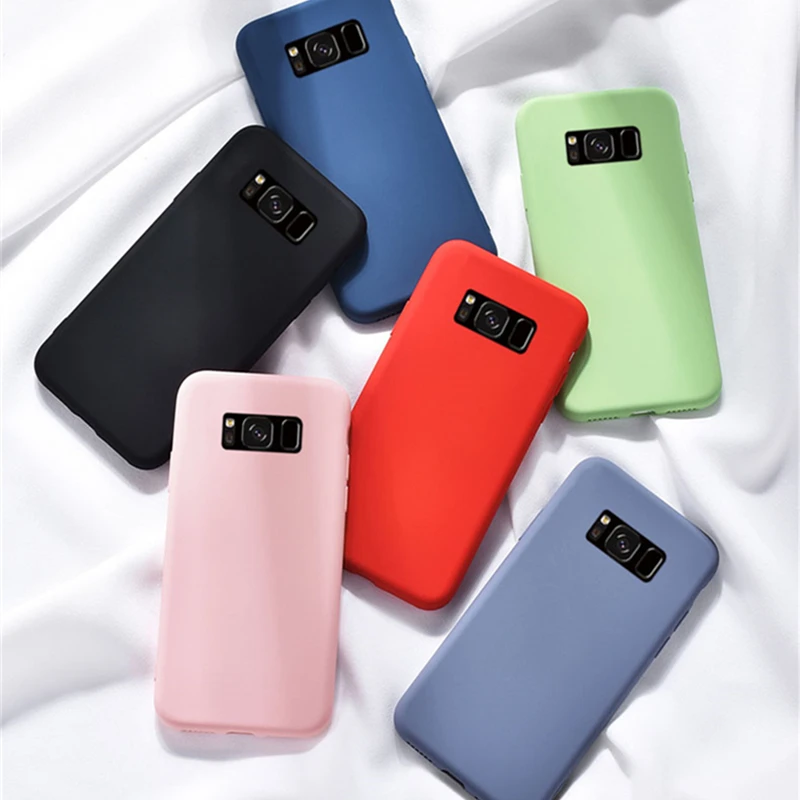 Для Samsung Galaxy M10 M20 M30 A10 A20 A30 S8 S9 Plus S10 Lite жидкий силиконовый чехол для Note 8 9 A40 A50 A60 A70 |