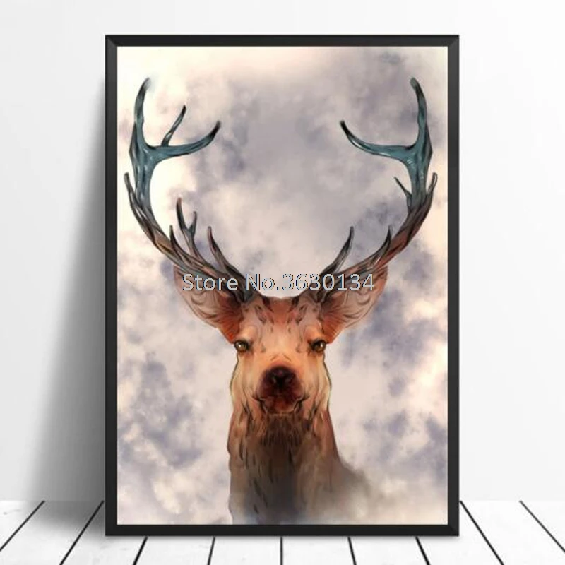 Diamond Embroidery Antelope Mosaic Full diy Painting Cross Stitch painting Needlework 5d diamond animal | Дом и сад