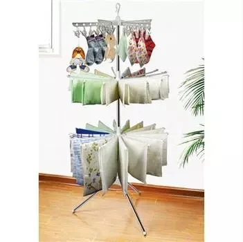 

Child racks floor folding balcony baby diapers hanger rotating towel rack clothespins clothes rack drying laundry rope