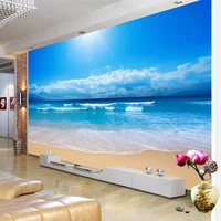custom 3d photo wallpaper sea view wall painting living room sofa bedroom tv background wall paper sea sunshine beach wall mural