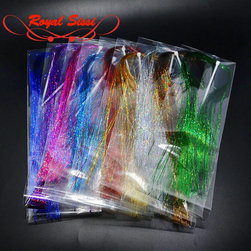 3 упаковки в упаковке плоская мишура со стразами 9 цветов|tying materials|fly tying materialsflashabou
