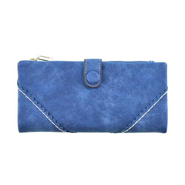 A-772-Sapphire-blue Женские кошельки, длинный кожаный кошелек на молнии для кредитных карт, женский большой кошелек, сумка для денег, сумочка, новинка - Цвет: A-772-Sapphire-blue