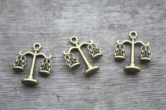 15 шт.-подвески для весы подвеска с потрясающими деталями из античной бронзы