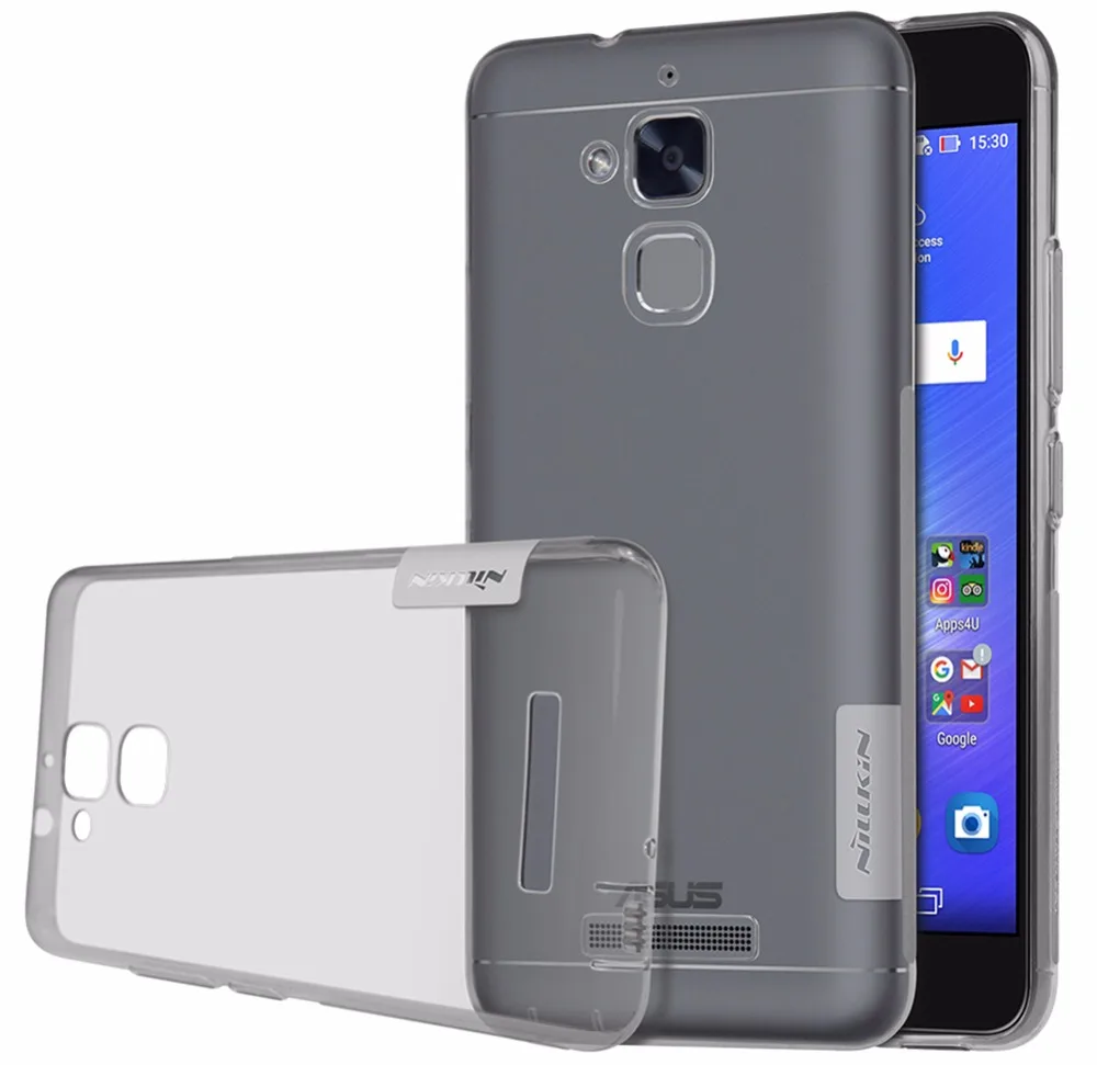 Чехол для Asus zenfone 3 Max ZC520TL Для Laser ZC551KL ZNILLKIN Nature прозрачный силиконовый мягкий