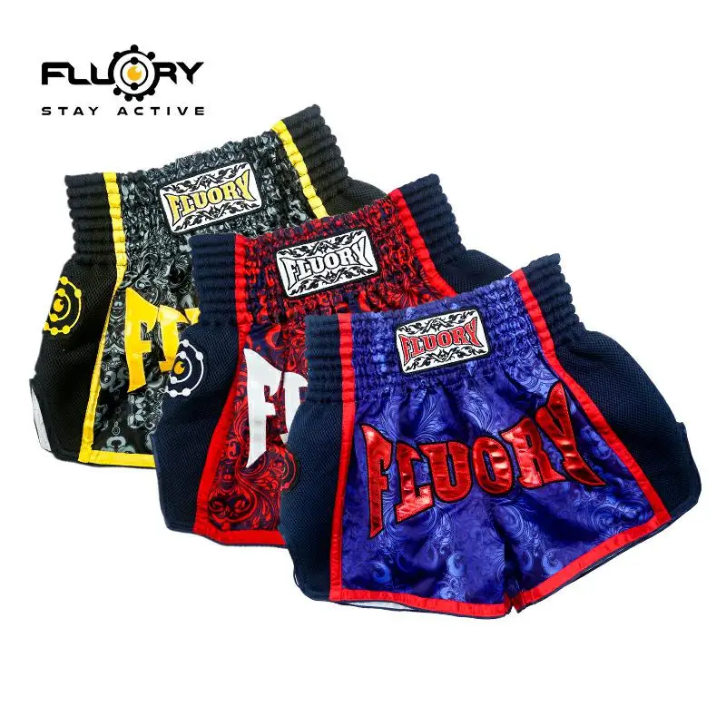 Детские шорты muay thai с цветочным принтом ретро mma штаны для кикбоксинга детей