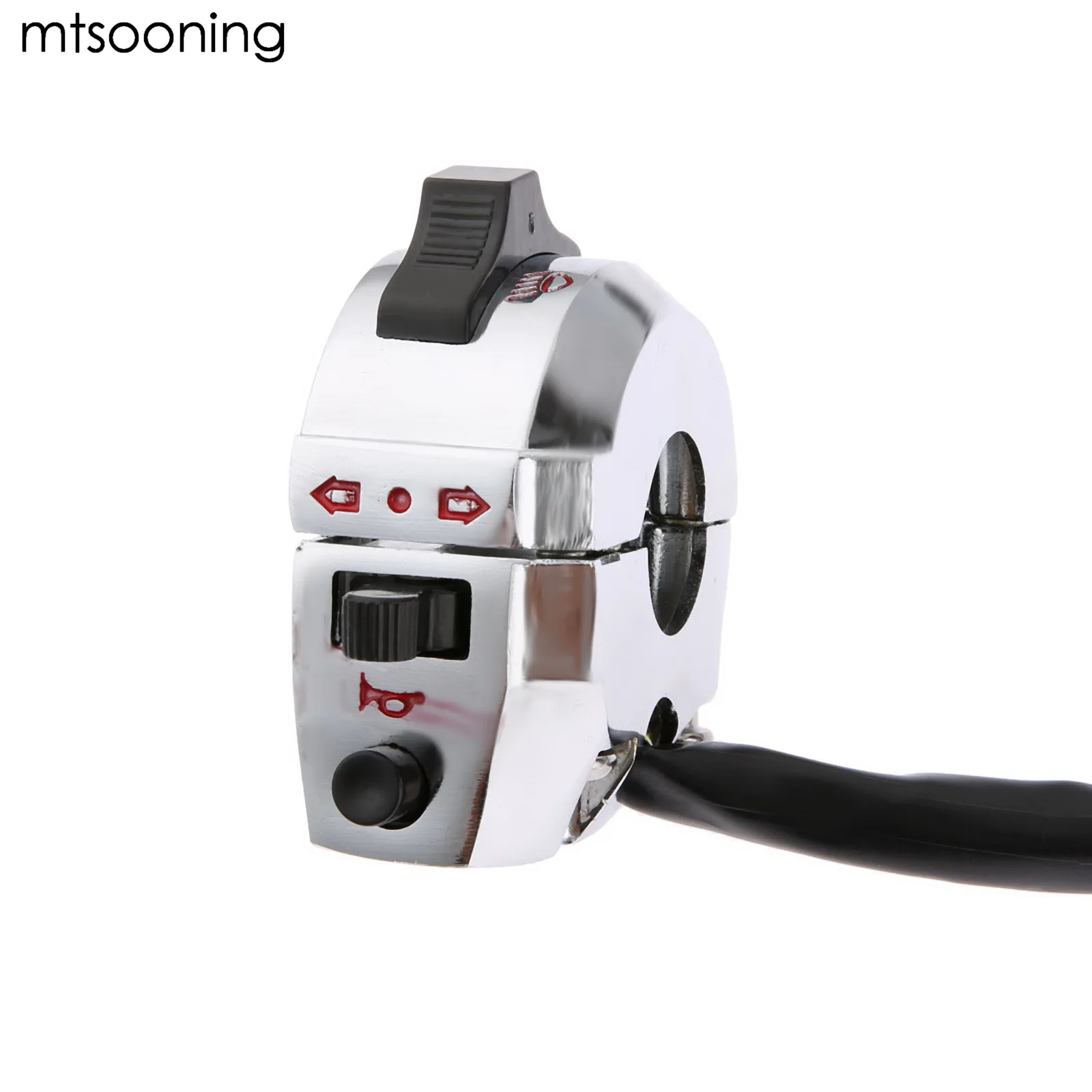 Алюминиевый мотоциклетный выключатель mtsooning 7/8 дюйма 22 мм хромированный сигнал