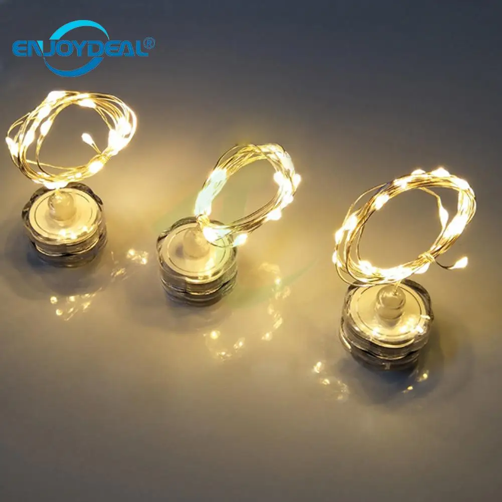 

Fairy String Lights CR2032 button Battery Waterproof LED Copper Wire Candle Starry Strip Light Lamp for Christmas Decor Lights