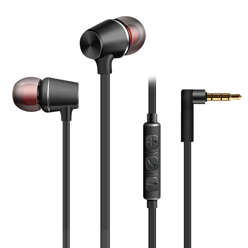 Magnetism Wired Earphone Stereo Bass Sound Headset Metal In-Ear With Mic 3.5mm Jack Earbuds Earpiece | Электроника