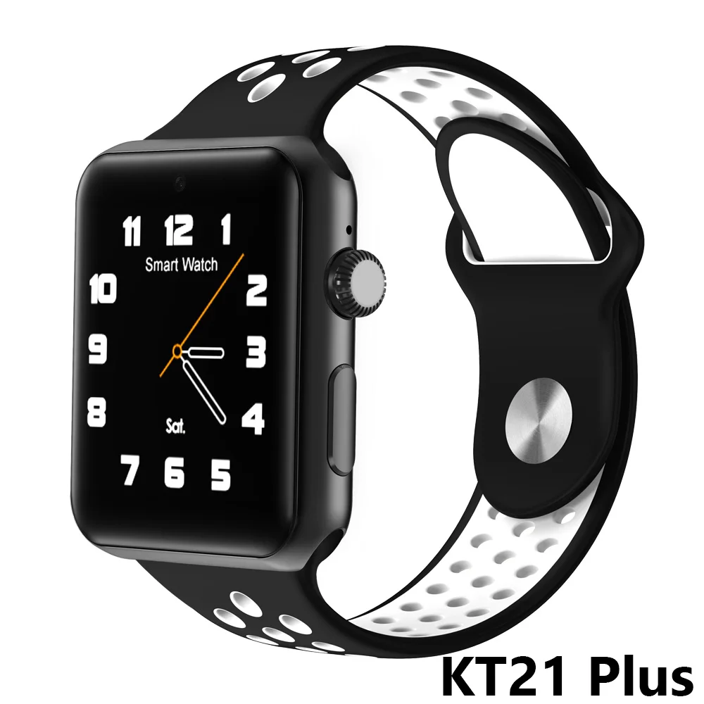 Смарт-часы Kiwitime с Bluetooth, sim-карта, камера, Смарт-часы, чехол для apple iphone, samsung, xiaomi, android phone vs dm09, gt88, dz09 - Цвет: KT21Plus BlackGrey