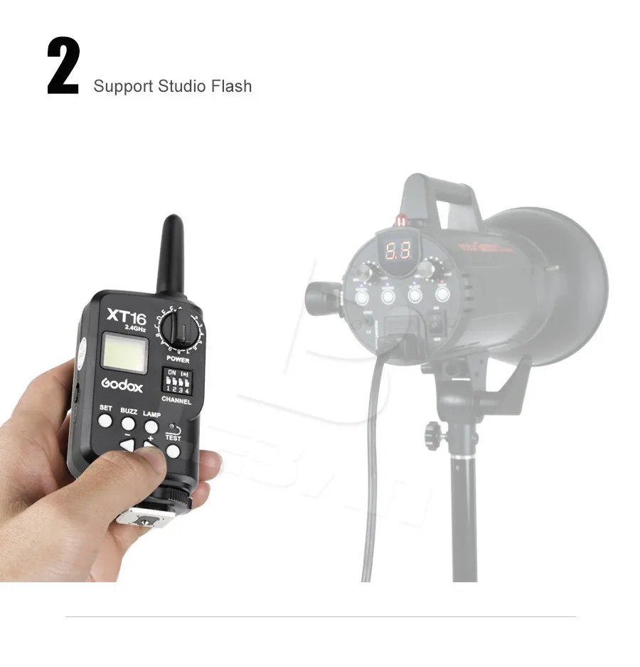 Godox XT16 беспроводная 2,4G Управление питанием Беспроводная вспышка для Godox студийная вспышка(только передатчик