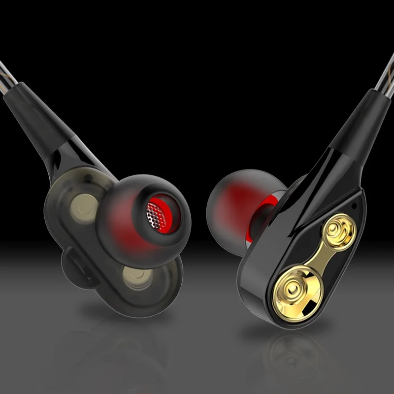 Наушники In ear с двойным движением для мобильного телефона Универсальные наушники