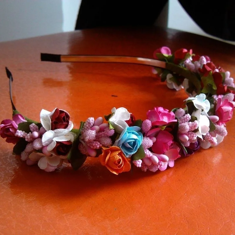 Цветочная Гирлянда для невесты повязка на голову свадьбы вечеринки выпускного
