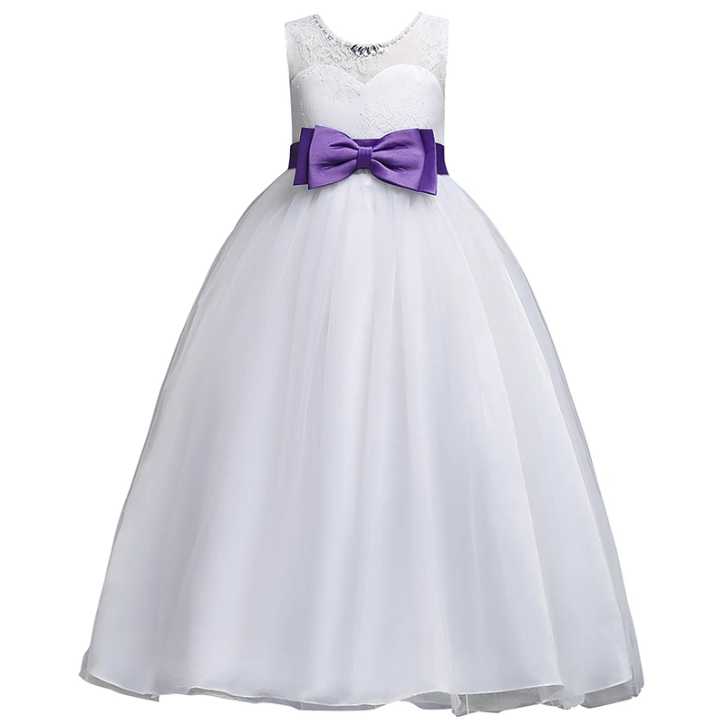 New Arrival Princess Lace Flower Girl Dresses Big Bow Ball Gown Girls Pageant First Communion Party Dress | Свадьбы и торжества