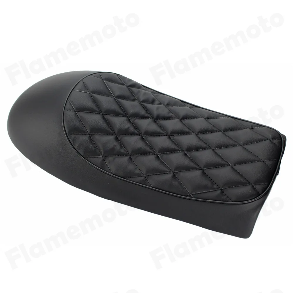 Неопределенные мотоциклетные черные винтажные седло горб сиденье под заказ кафе