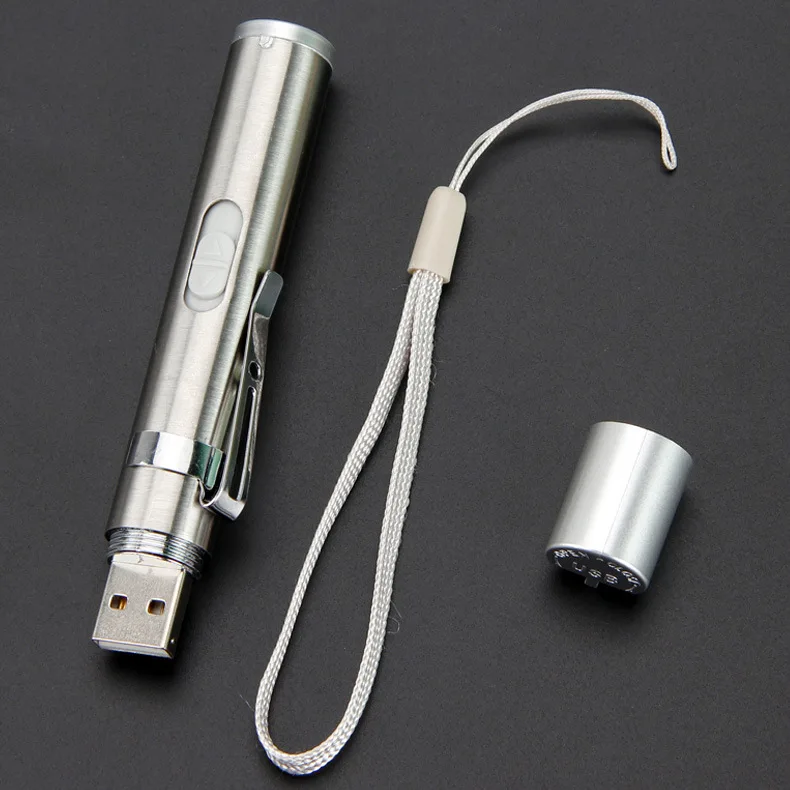 USB тактический фонарь врачей светодиодный фонарик перезаряжаемая Встроенная