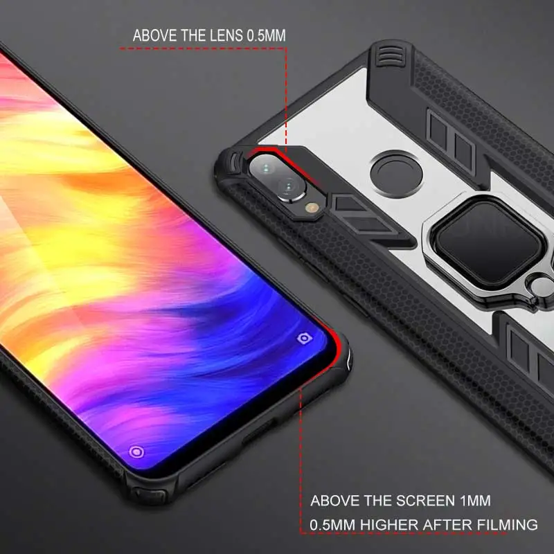 Роскошный защитный чехол Shcokrpoof для Xaio mi Red Note 7 Pro Slicone Xiaomi 8 Lite автомобильный мягкий